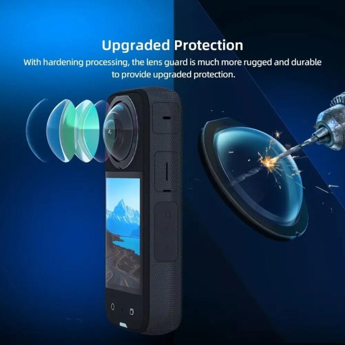 ZODUCT Insta 360 One X3 2Pcs Dual Lens Protector Guard Sticky Tempered for Insta360 Action Camera Lens Cover Dust Proof, Anti-Strach Protective Insta360 Accessories (Only for One X3) - Image 2