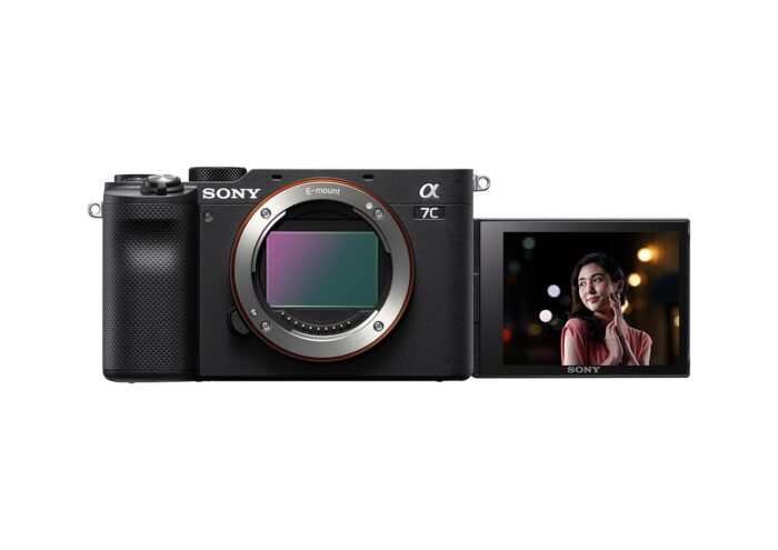 Sony Alpha Ilce-7C Compact Full Frame 64 GB Camera | 4K with Flip Screen, Light Weight | Real Time Tracking | Content Creation - Black