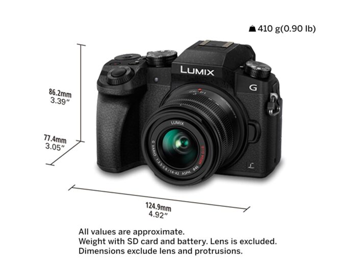 Panasonic LUMIX G7 16.00 MP 4K Mirrorless Interchangeable Lens Camera Kit with 14-42 mm Lens (Black), 3x Optical Zoom" - Image 3