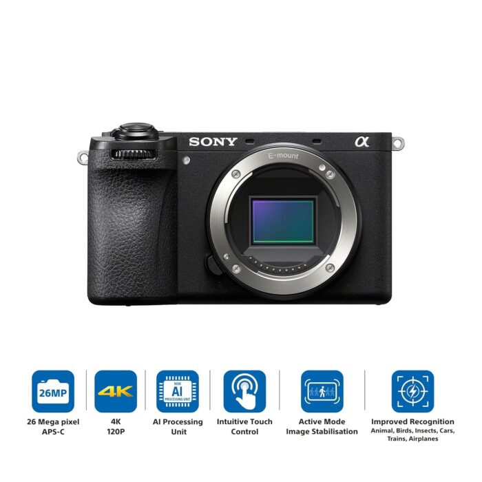 Sony Alpha ILCE-6700 APS-C Interchangeable-Lens Mirrorless Camera (Body Only) | Made for Creators | 26.0 MP | Artificial Intelligence Based Autofocus | 4K 60p Recording - Black - Image 2