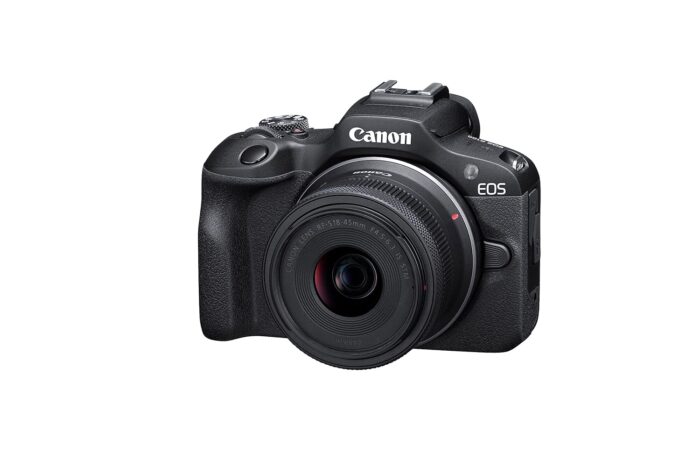 Canon EOS R100 24.1 MP Mirrorless Camera (Black) with RF-S18-45mm f/4.5-6.3 is STM Optical Zoom Lens | 4k Video - Image 2