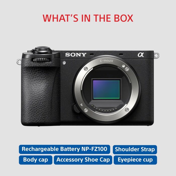 Sony Alpha ILCE-6700 APS-C Interchangeable-Lens Mirrorless Camera (Body Only) | Made for Creators | 26.0 MP | Artificial Intelligence Based Autofocus | 4K 60p Recording - Black - Image 11