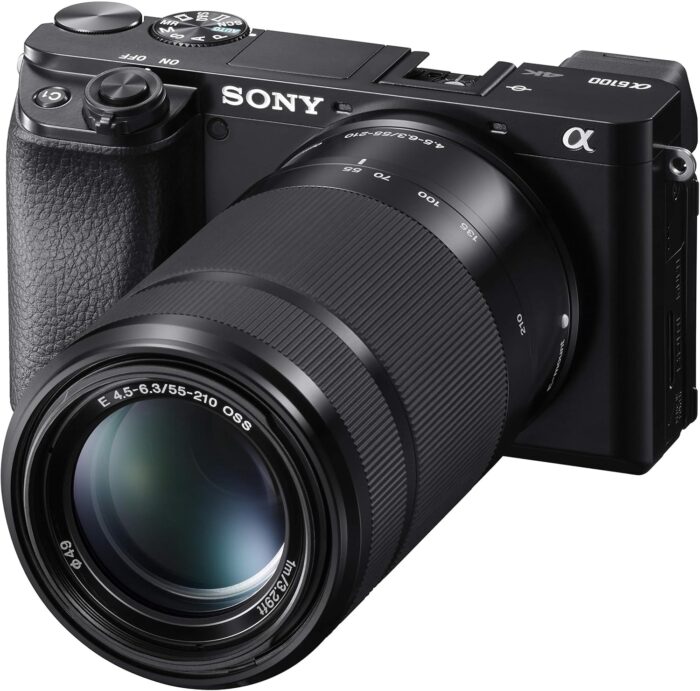 Sony Alpha ILCE-6100Y 24.2 MP Mirrorless Digital SLR Camera with 16-50 mm & 55-210 mm Zoom Lenses, APS-C Sensor, Fast Auto Focus,Real-time Eye AF,Real-time Tracking, Vlogging & Content Creation -Black - Image 10