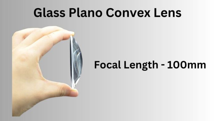 ERH India 1 Pc Plano Convex Lens Diameter-50 mm Focal Length-10 cm for Cameras and Photography, Projectors, School Science Project Work etc.