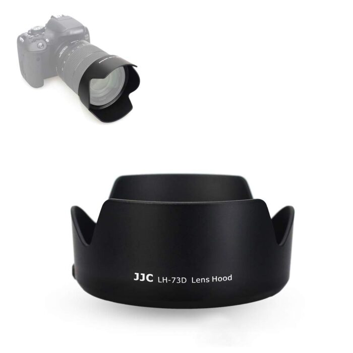 JJC LH-73D Lens Hood Compatible with Canon EW-73D EF-S 18-135mm f/3.5-5.6 is USM Lens, Black