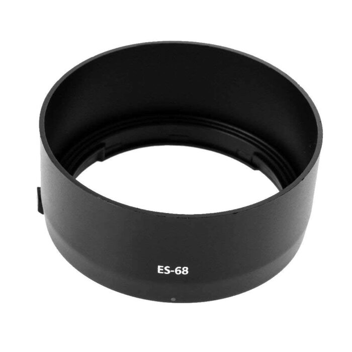 Boosty® Replacement Lens Hood ES-68 Bayonet Mount Lens Hood Compatible with Canon EF 50mm F/1.8 STM Lens (Black Color) (ES-68 Lens Hood)