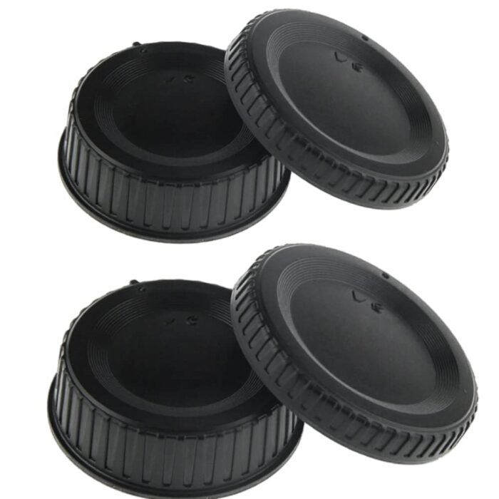 QuikProf Rear Lens and Camera Body Cover Cap for Nikon DSLR Cameras (2 Set- Total 4pcs)