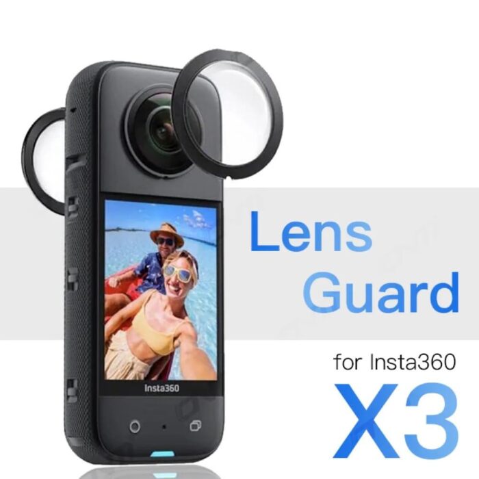 ZODUCT Insta 360 One X3 Dual Lens with Silicone Cover Lens Guard Protective for Insta360 Action Camera Dust Proof, Anti-Strach, Insta 360 Accessories (X3 Lens + Soft Case) - Image 2