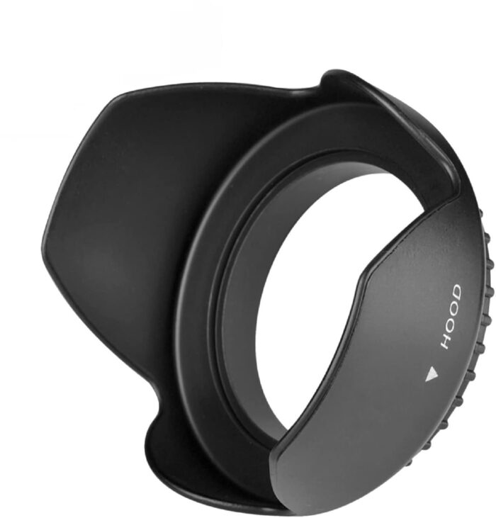 Hanumex® 77MM Reversible Tulip Flower Lens Hood for Canon EOS R, EOS 6D, 6D Mark II, 5D Mark IV & EF 24-105mm USM Lens - Superior Sun Glare & Lens Protection : Enhance Your Photography - Image 2