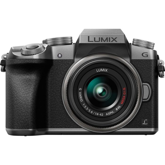 PANASONIC LUMIX G7 4K Mirrorless Optical Zoom Camera, with 14-42mm MEGA O.I.S. Lens, 16 Megapixels, 3 Inch Touch LCD, DMC-G7KS (USA SILVER)