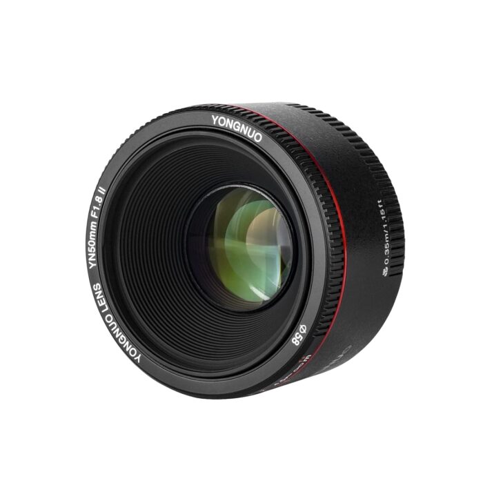 Yongnuo YN50MM F1.8 II AF/MF 0.35M Focus Distance Standard Prime Lens Black for Canon 5D IV 1DX I 200D II 850D 7D 6DII - Image 5