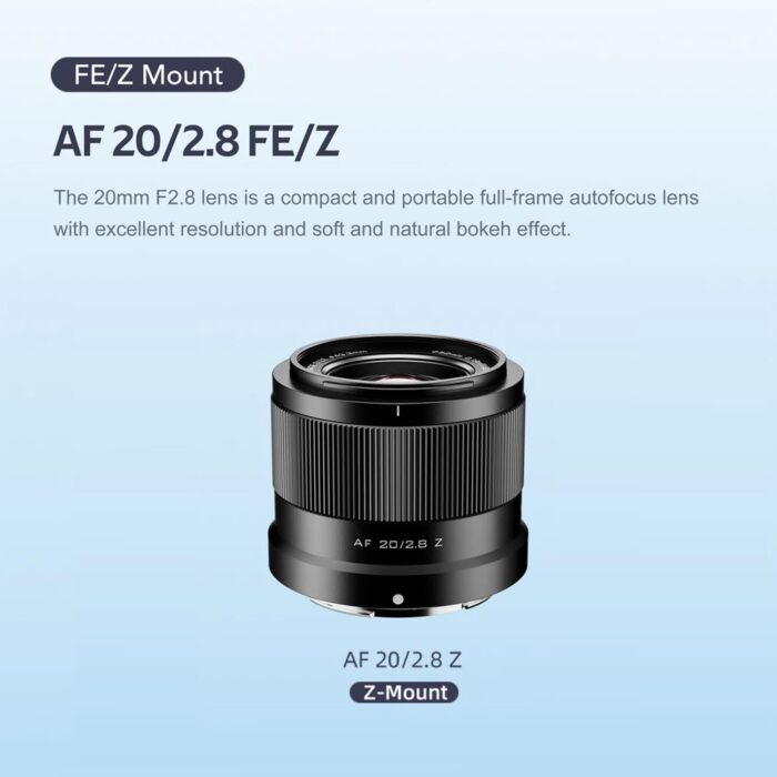 Viltrox AF 20mm F2.8 Z Lightweight Auto Focus Full Frame Prime Lens for Nikon Z-Mount - Image 11