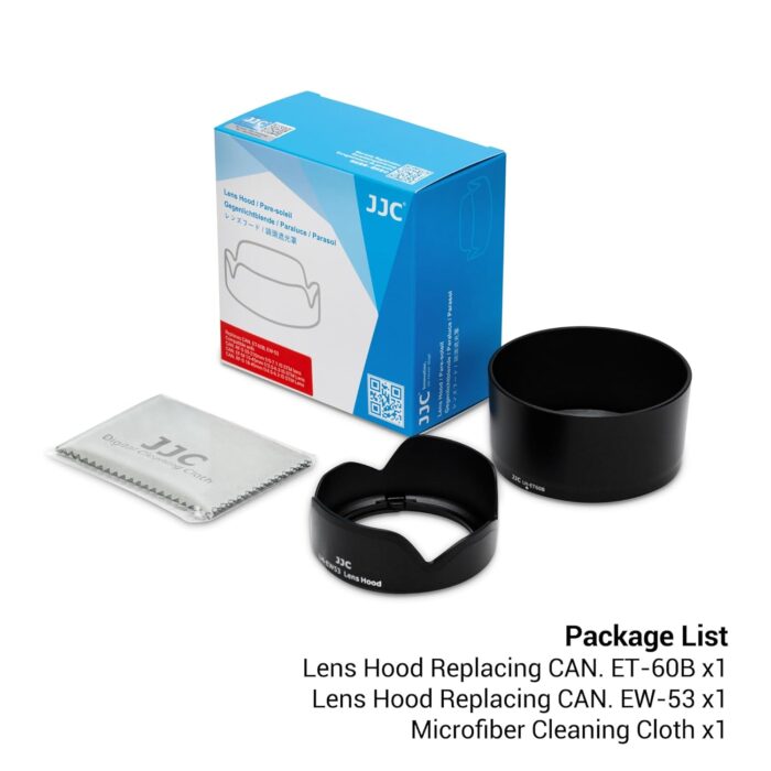 (1+1) Lens Hood for Canon R50 R100 Dual Lens Kit (RF-S 18-45mm F4.5-6.3 is STM and RF-S 55-210mm F5-7.1 is STM) Replaces ET-60B and EW-53 Lens Hood - Image 8