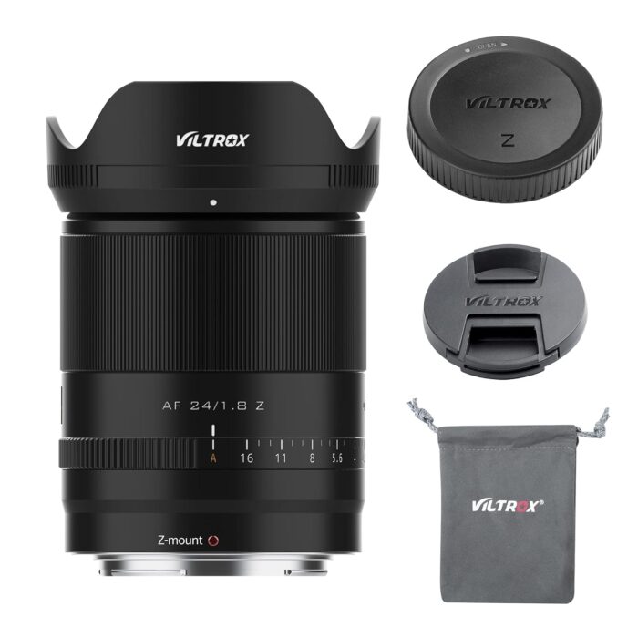 VILTROX 24mm F1.8 Full-Frame Wide-Angle Fixed Focus Lens Compatible with Nikon Z Mount Camera Zfc Z50 Z5 Z6 Z6 II Z7 Z7 II