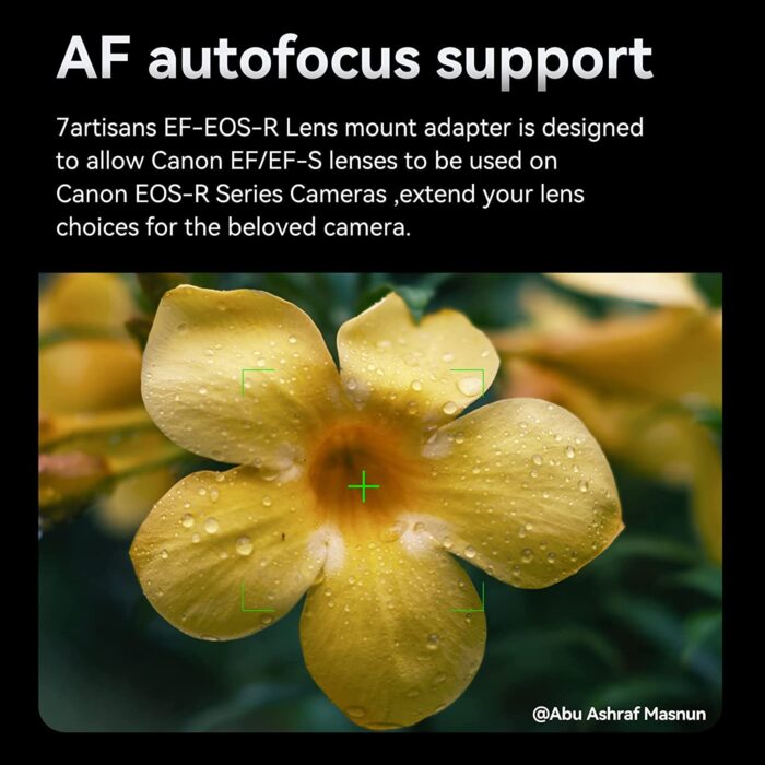 7artisans EF-EOS R Lens Adapter Auto-Focus Lens Speedbooster Converter Ring Compatible for Canon EF/EF-R Lens and Canon EOS R-Mount Camera for Canon EOS R, RP, R3, R5, R6, R7, R8, R10 - Image 8