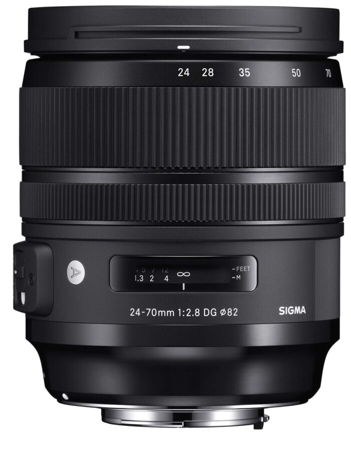 Sigma 24-70mm f/2.8 DG OS HSM Art Lens for Canon DSLR Camera-Black