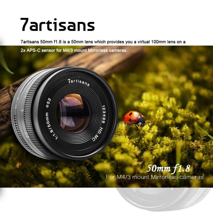 7artisans Photoelectric 50mm f/1.8 Lens for Sony E Mount (Black) - Image 3