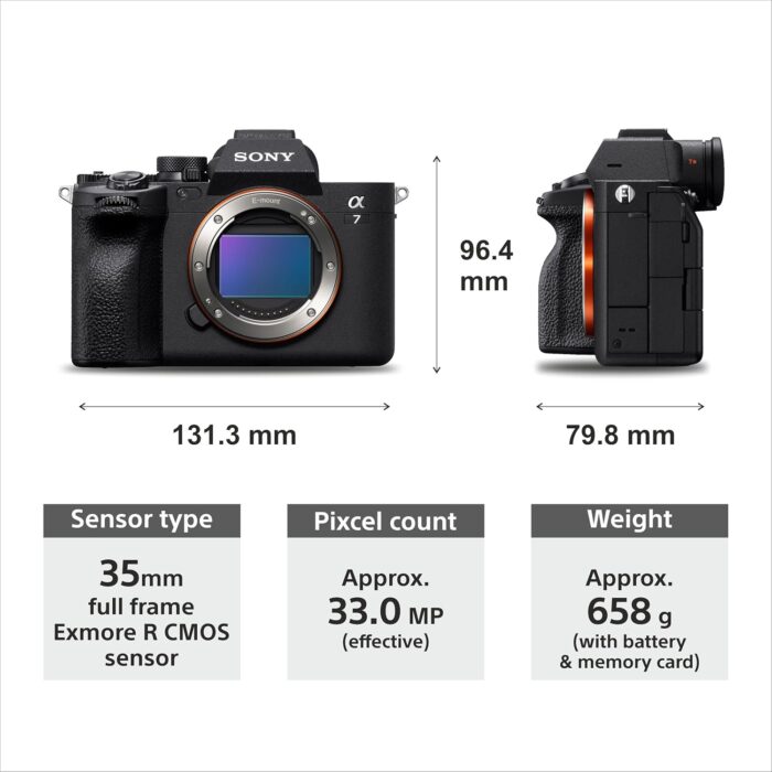 Sony Alpha ILCE-7M4 Full-Frame Hybrid Camera 33MP Interchangeable-Lens Mirrorless Camera Body (4K 60P Video Recording, Real-Time Eye AF for Humans, Birds, Animals) - Digital_Zoom, Black, - Image 3