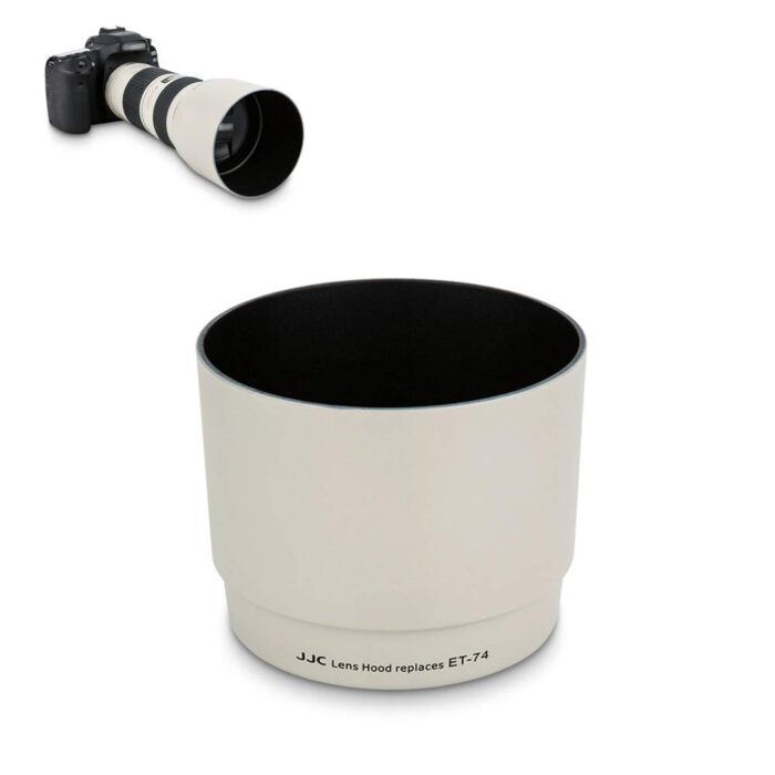 Uwinka Camera Lens Hood Shade for Canon EF 70-200mm f/4L is USM Lens Replaces Canon ET-74 Lens Hood Reverse Attaching -White