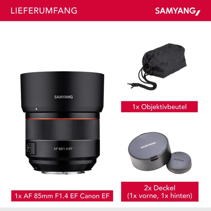 Samyang AF 85mm F1.4 Canon EF Auto Focus Lens - Black - Image 8