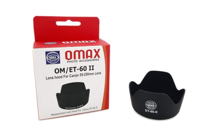 Omax ET-60 II Flower Type Lens Hood for Canon 55-250 mm Lens