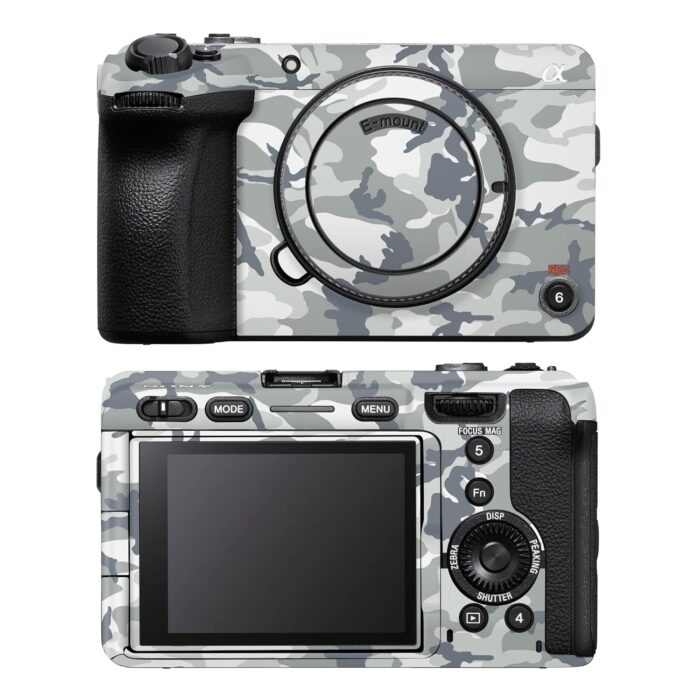 Capes India Camera Skin Cover Compatible with Sony FX 30 | Anti Scratch | Protective Film (Design - Snow Camo)