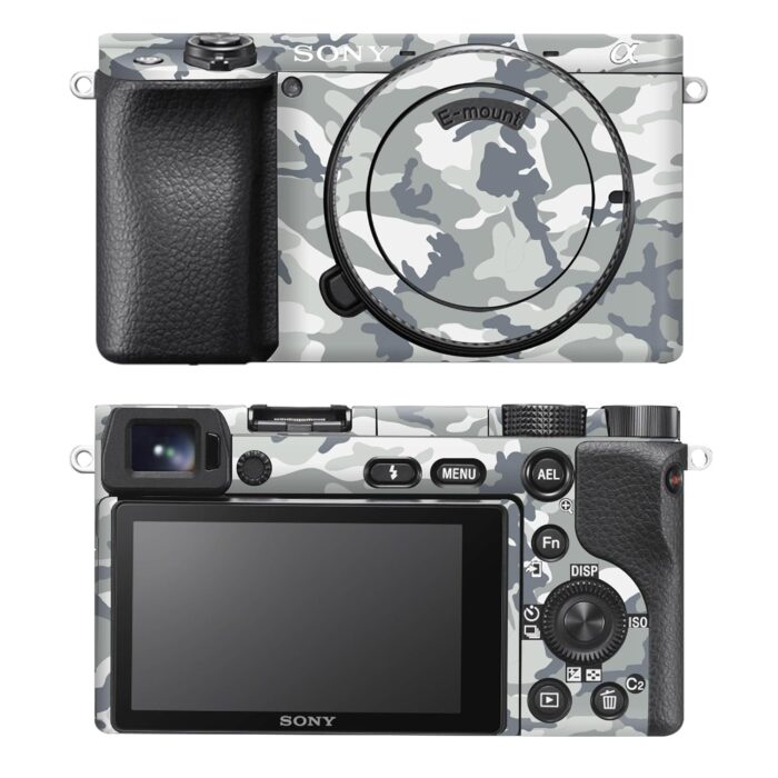 Capes India Camera Skin Cover Compatible with Sony A6100 | Anti Scratch | Protective Film (Design - Snow Camo)