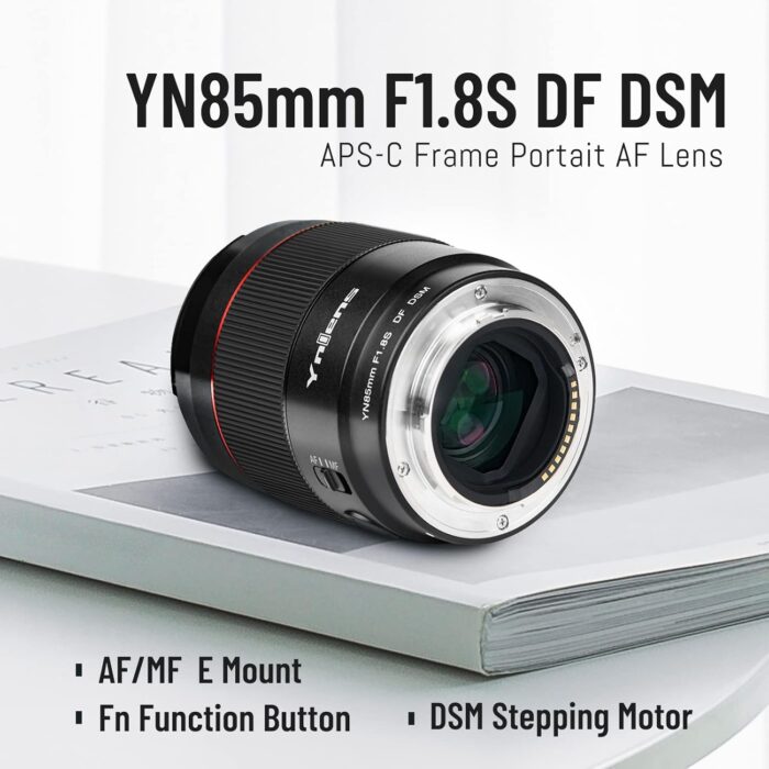 YONGNUO YN85mm F1.8S DF DSM Auto Focus Wide-Angle Prime Lens Full Frame Portrait Lens Compatible with Sony E-Mount Camera - Image 2